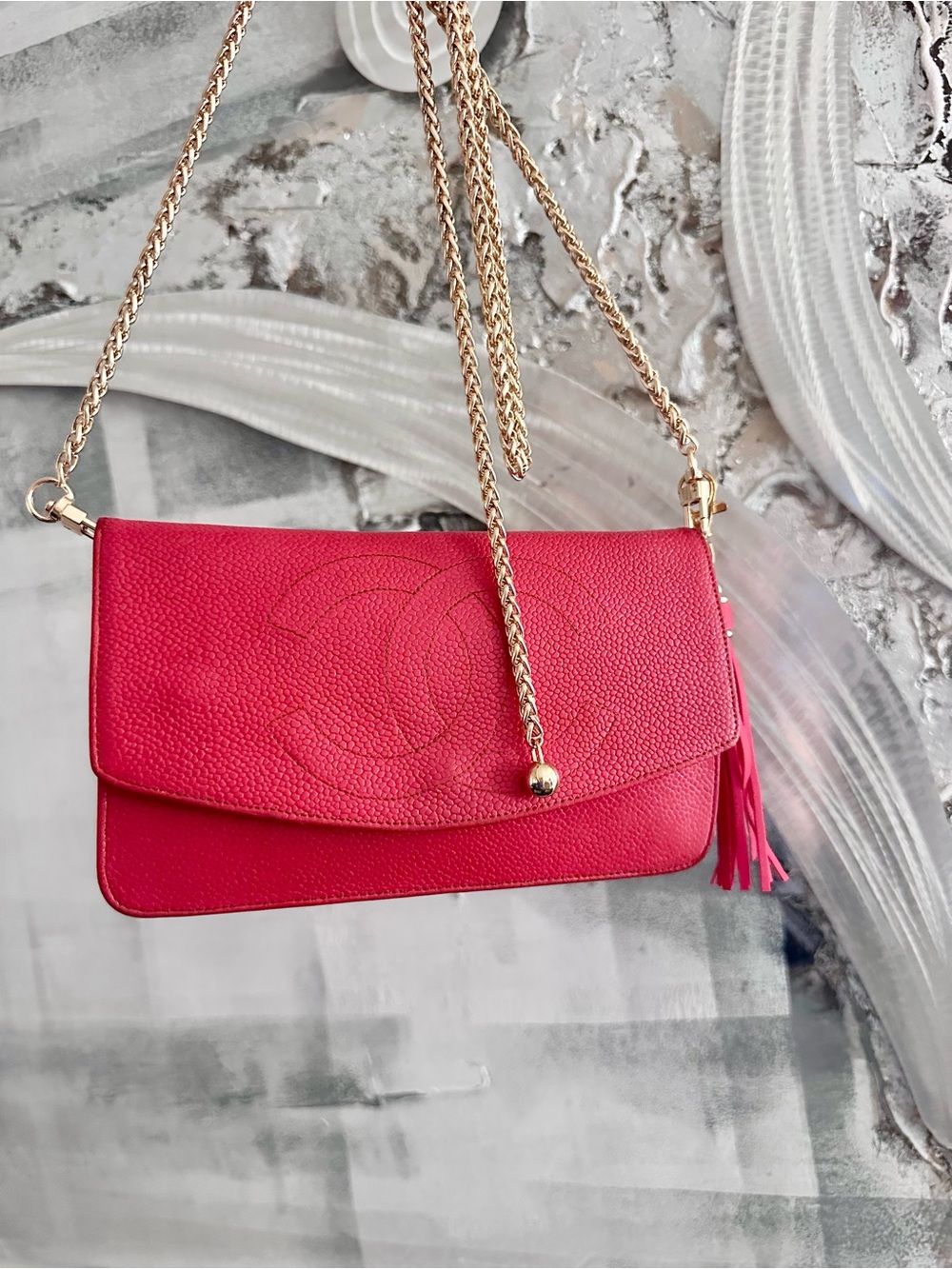 Chanel Caviar Flap Clutch WOC